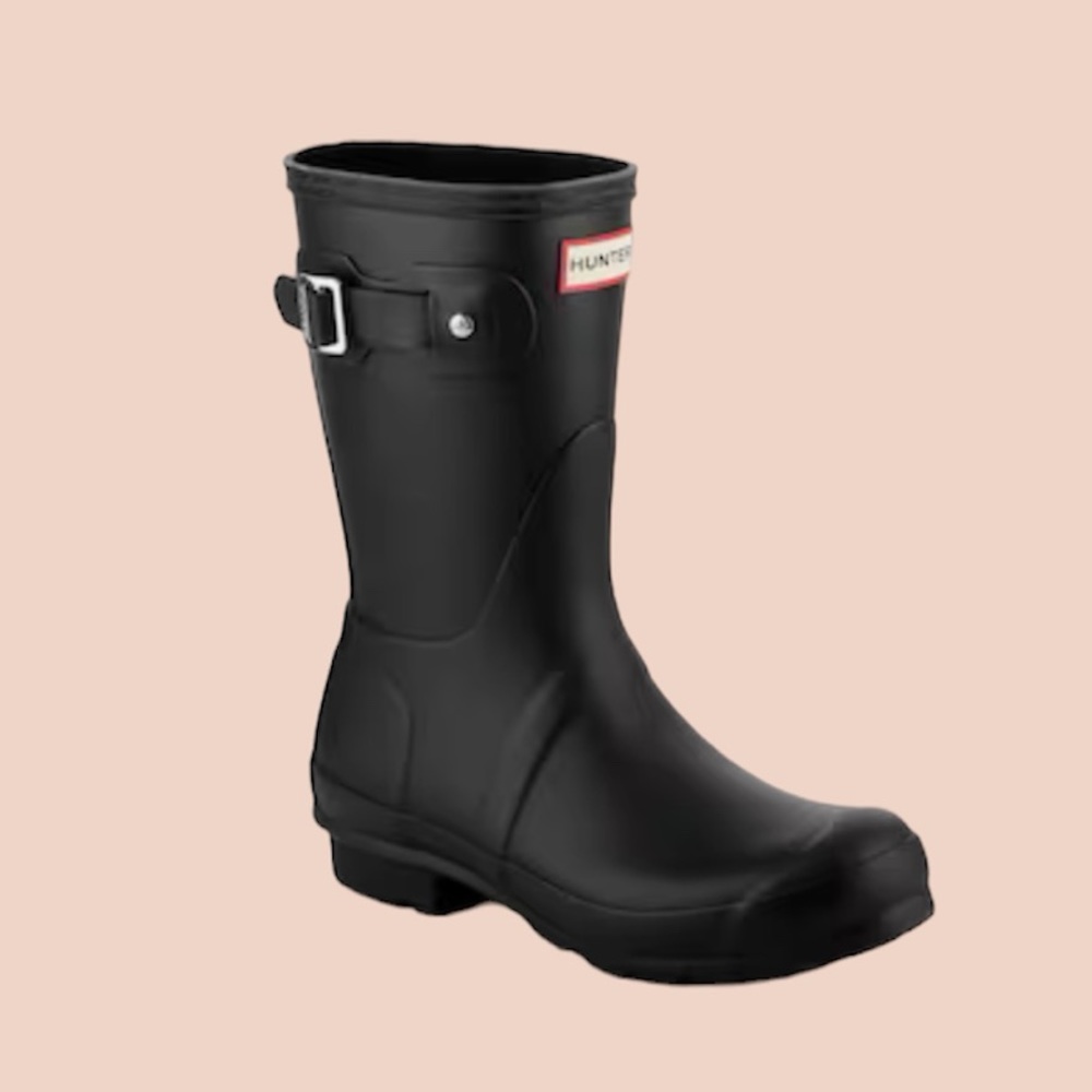 Hunter Original Short Matte Rain Boot Size 7
